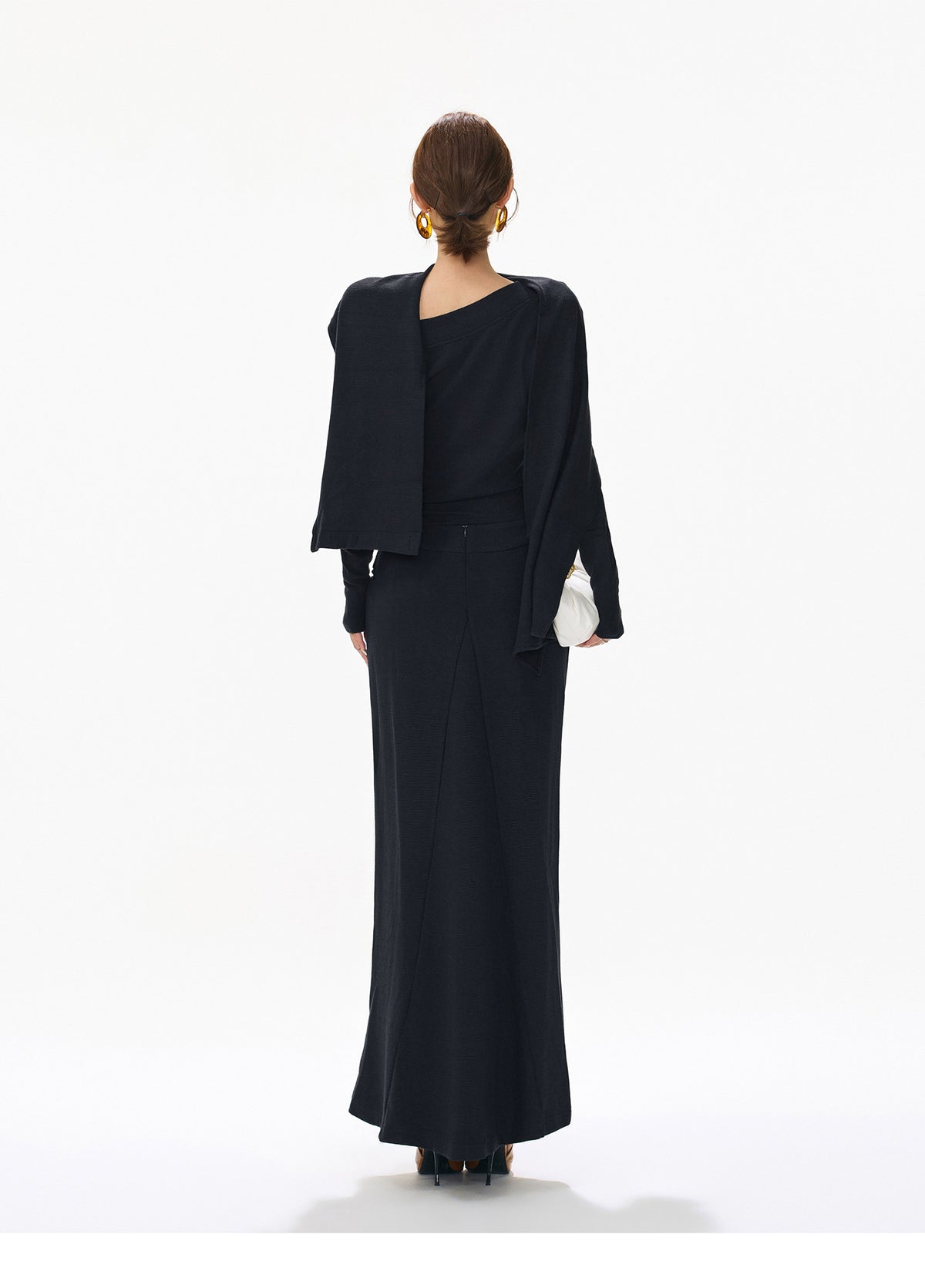 CHANEL STYLE KNIT TWO-PIECE DRESS