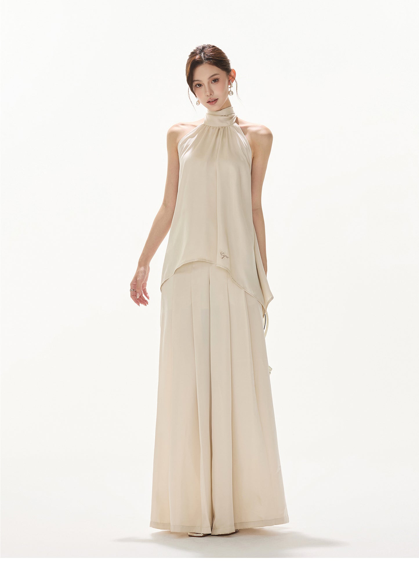 OLD MONEY STYLE ELEGANT SATIN SET UP
