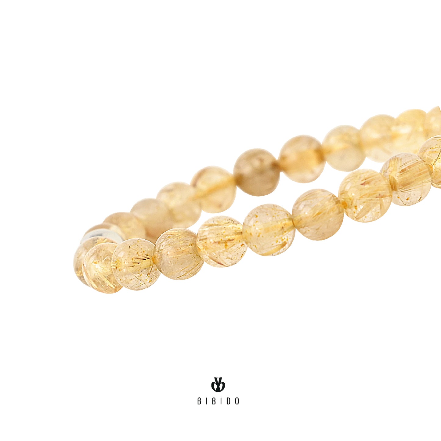 GOLD RUTILATED QUARTZ BRACELET 8MM