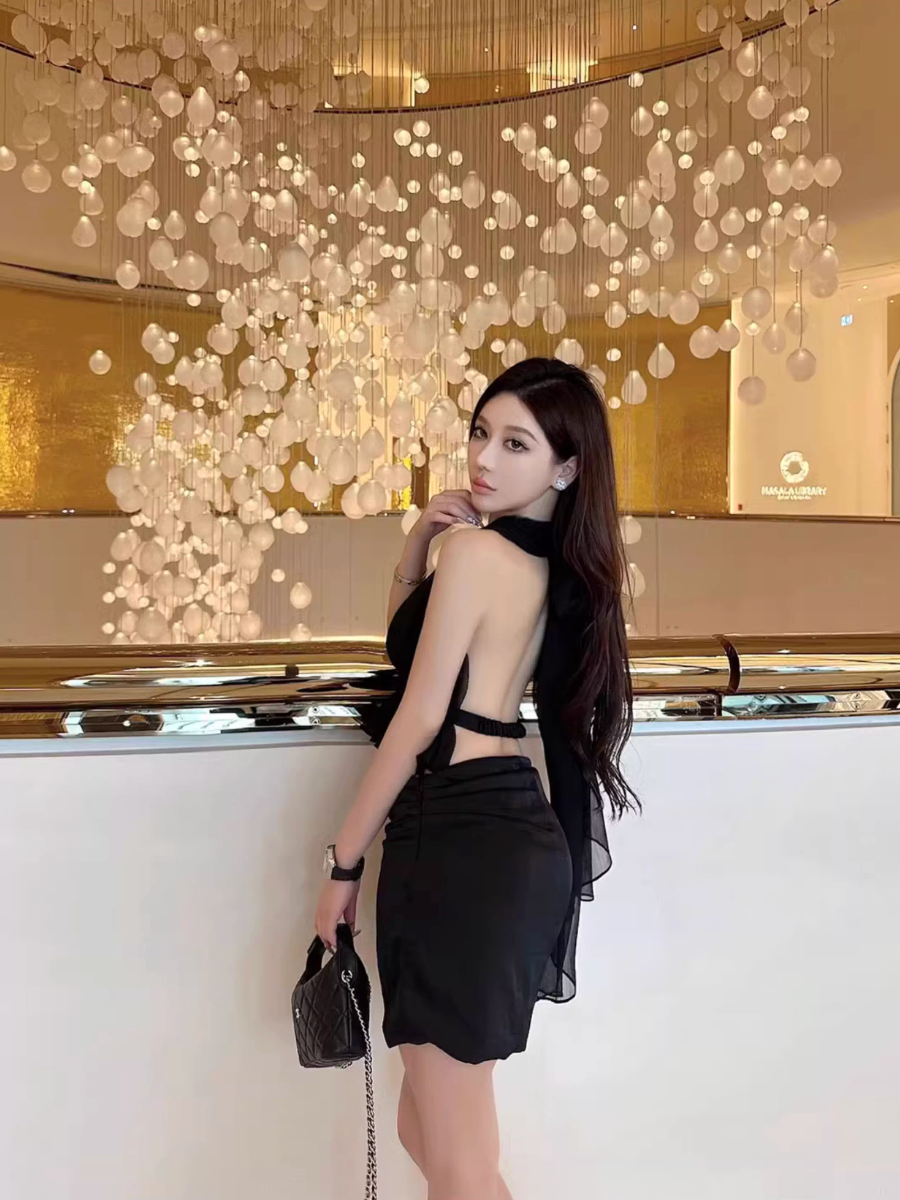 VACATION STYLE MESH TOP AND SKIRT TWO-PIECE SET