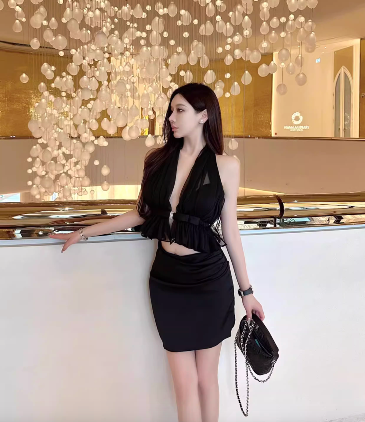 VACATION STYLE MESH TOP AND SKIRT TWO-PIECE SET