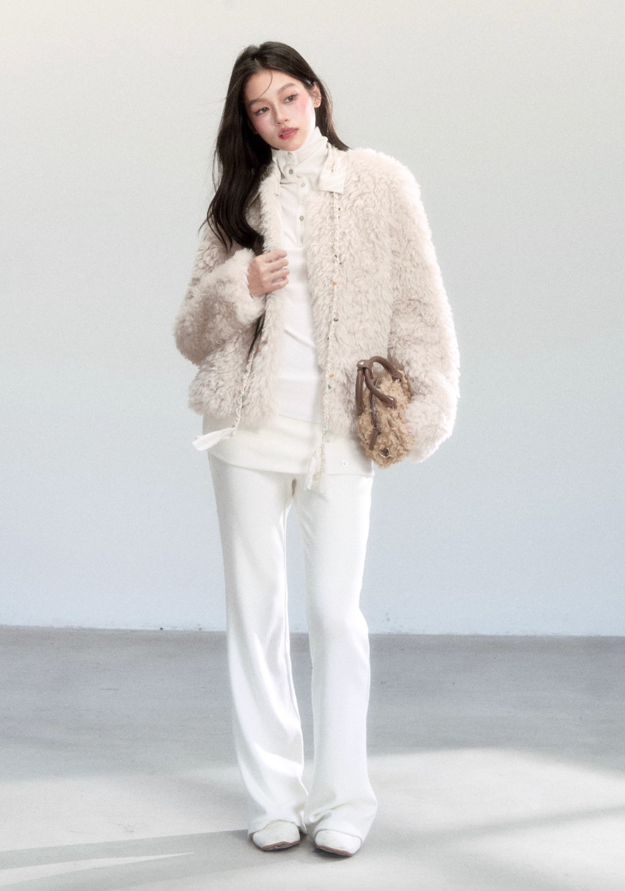 LIGHT ECO-FRIENDLY FUR COAT