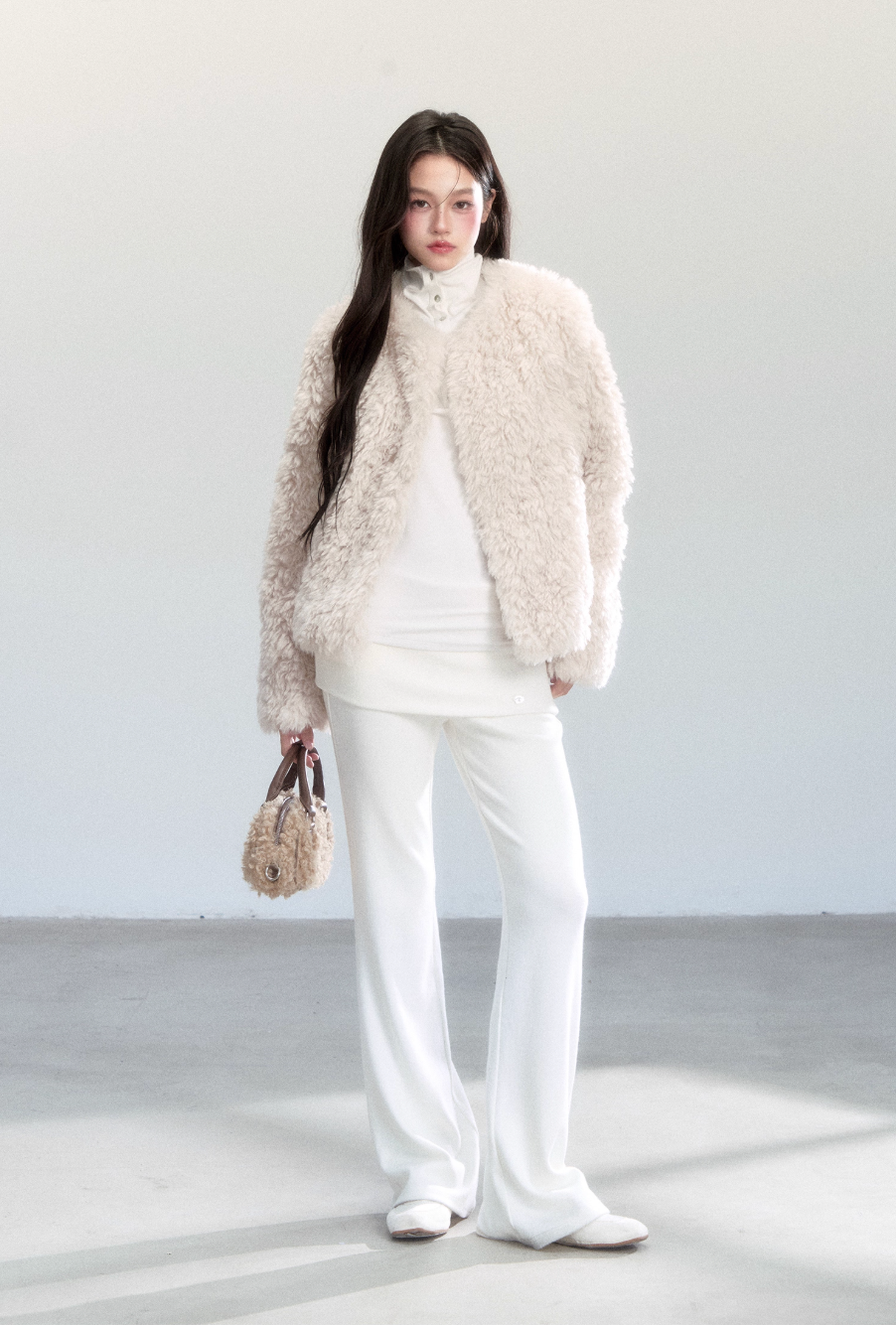 LIGHT ECO-FRIENDLY FUR COAT