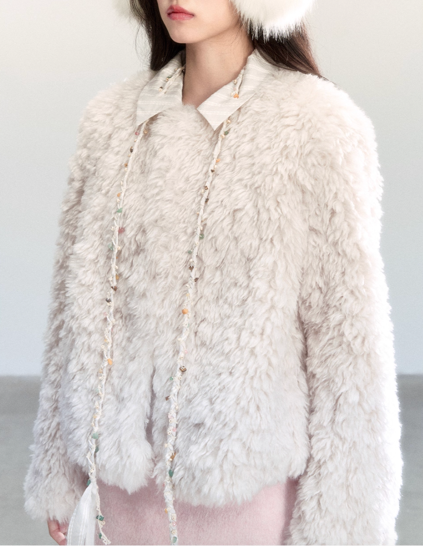 LIGHT ECO-FRIENDLY FUR COAT