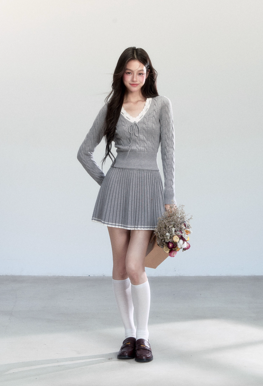 CLASSIC WAIST SWEATER DRESS SET