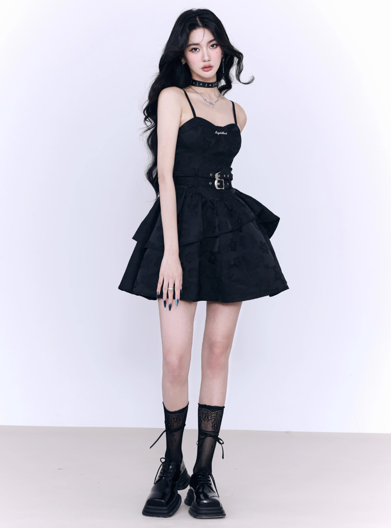 ROCKBABE JACQUARD DRESS