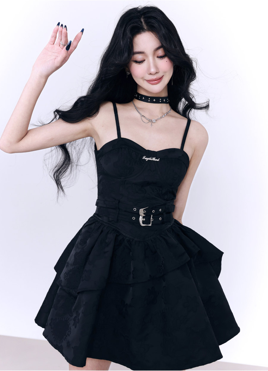 ROCKBABE JACQUARD DRESS