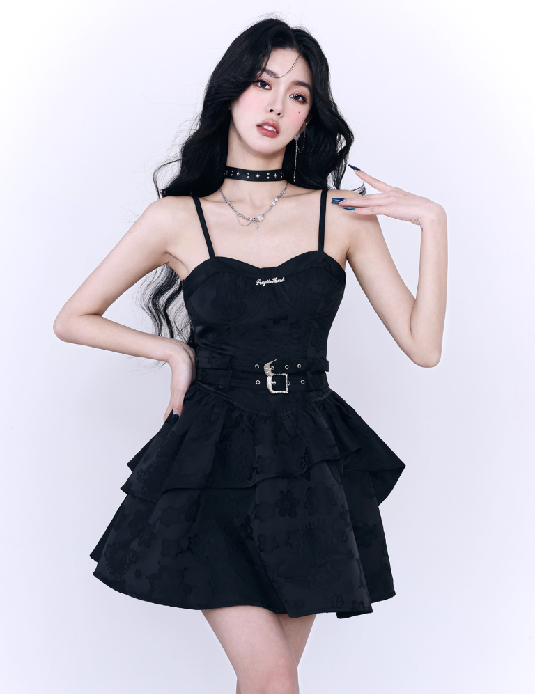 ROCKBABE JACQUARD DRESS