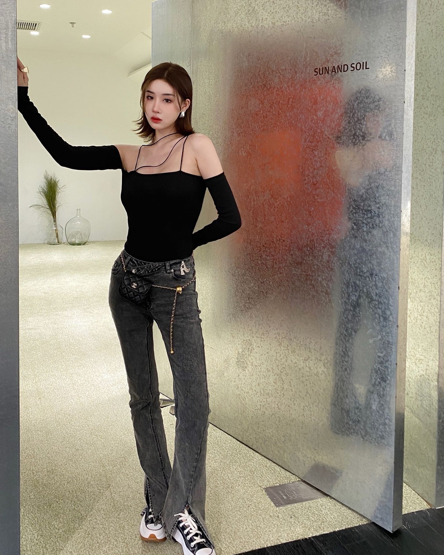 SPLIT BOOT CUT DENIM ( 3 COLORS )