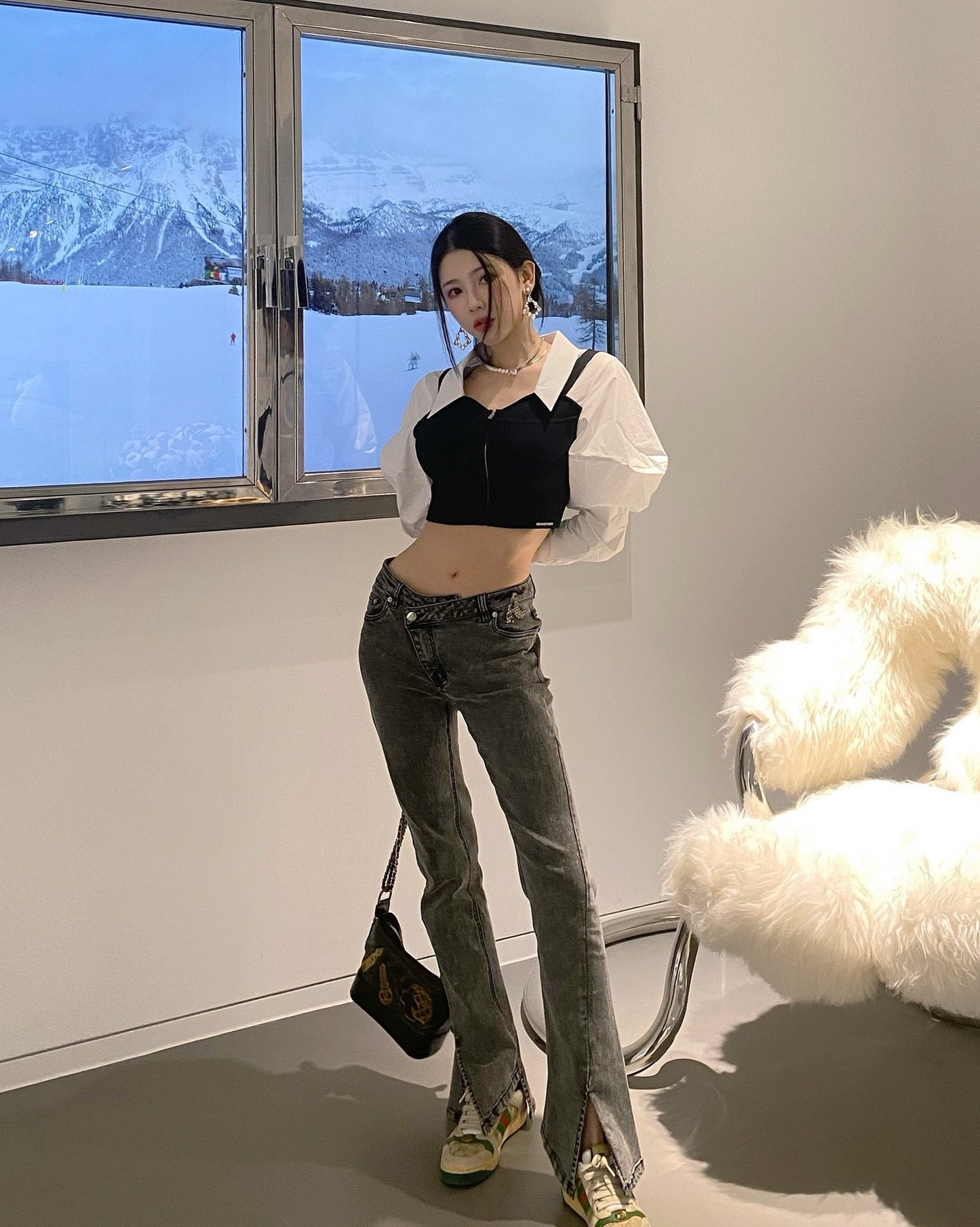 SPLIT BOOT CUT DENIM ( 3 COLORS )