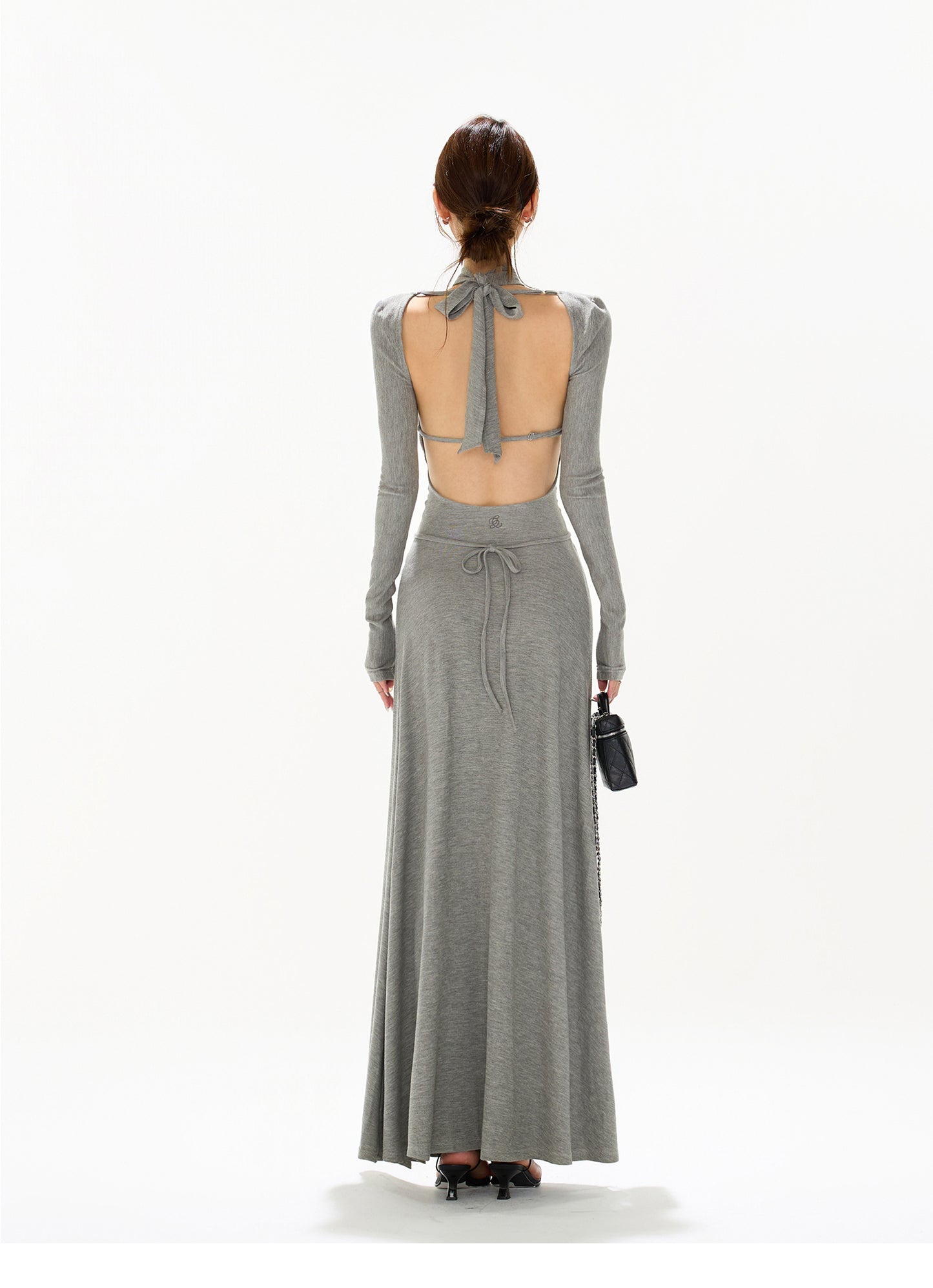 OLD MONEY AESTHETIC WAIST HOLLOW ONE-PIECE