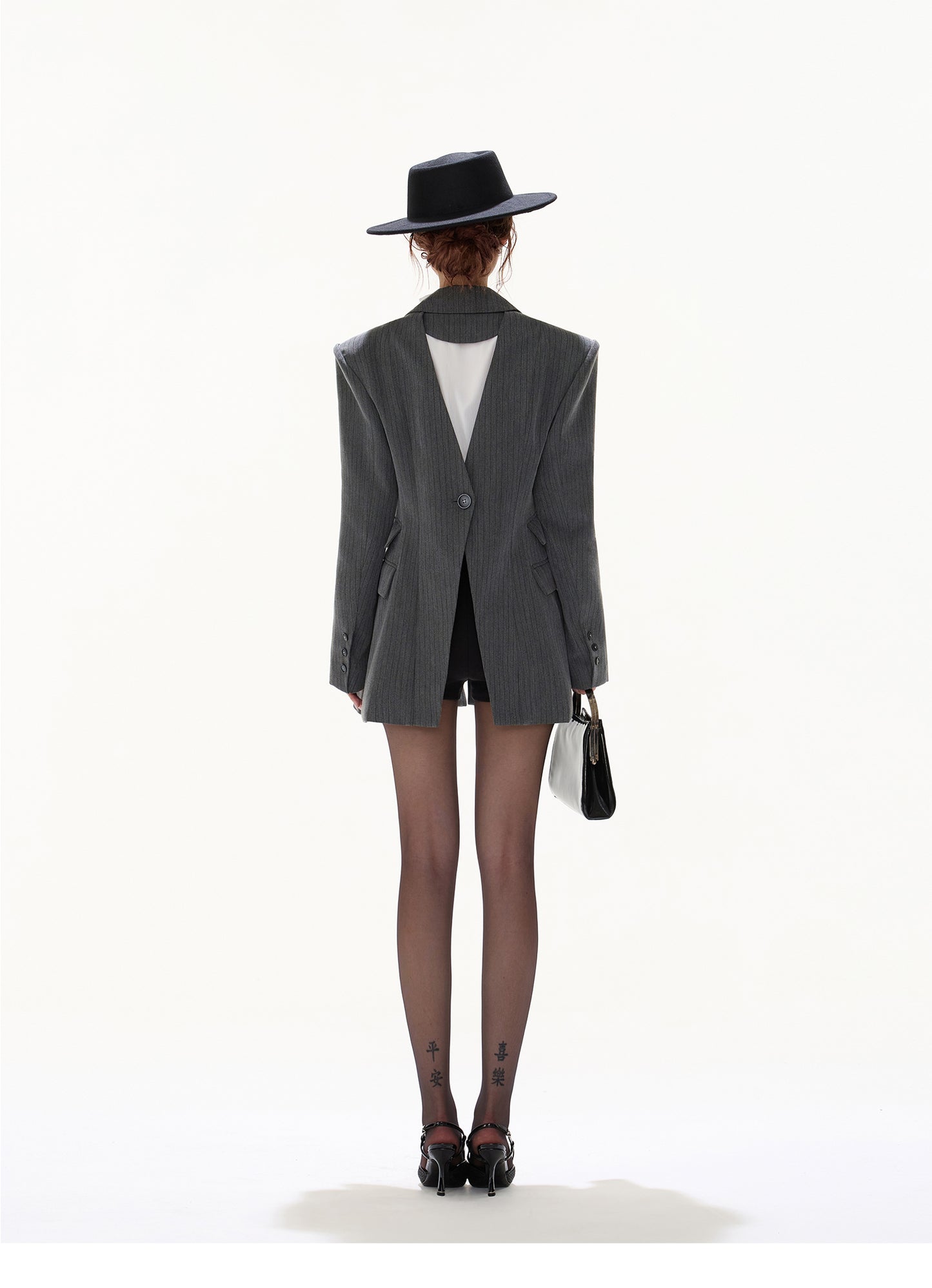 OLD MONEY AESTHETIC X-SHAPED DOUBLE-BREASTED SUIT