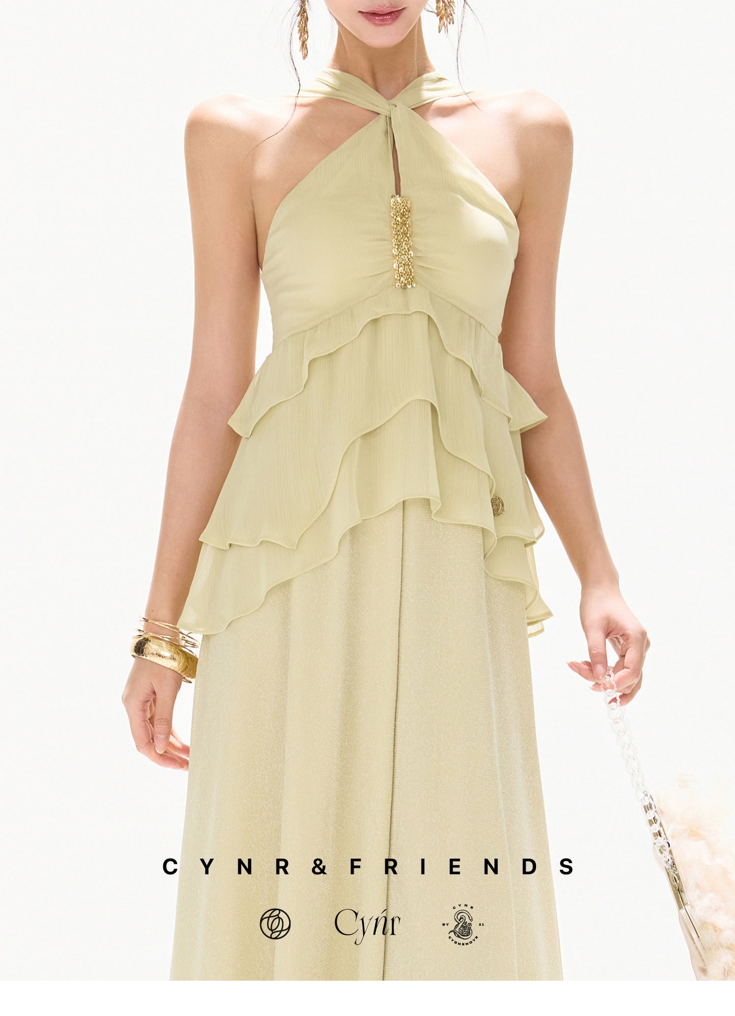LUMINOUS VEIL DRESS
