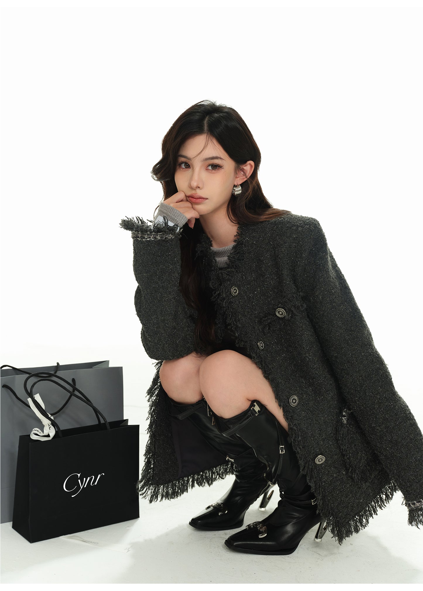 CELEBRITY STYLE TWEED JACKET