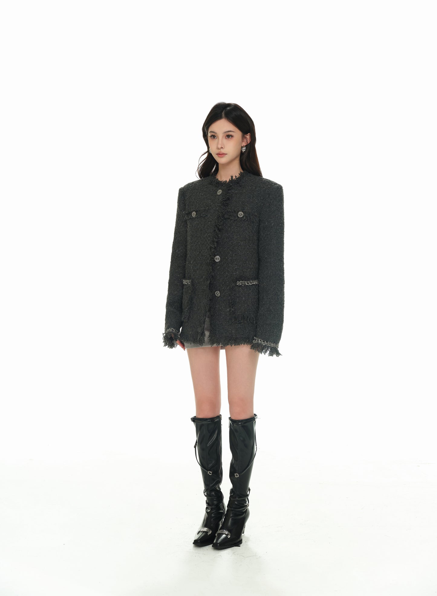 CELEBRITY STYLE TWEED JACKET