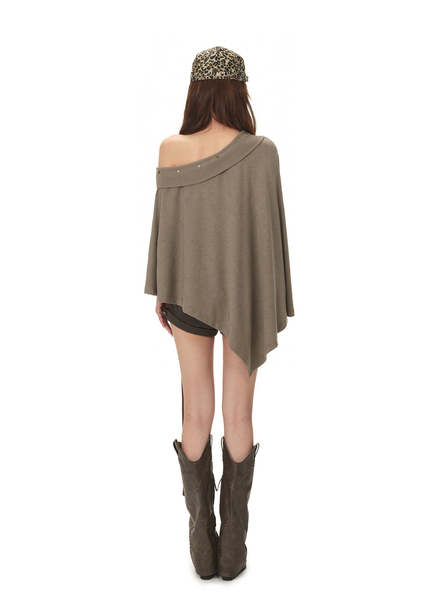 LAZY STYLE OFF-SHOULDER CAPE TOP