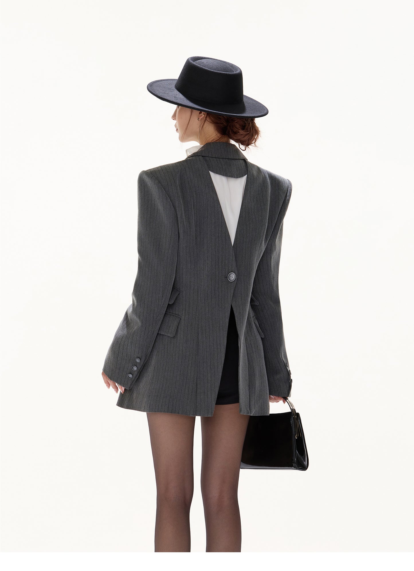 OLD MONEY AESTHETIC X-SHAPED DOUBLE-BREASTED SUIT