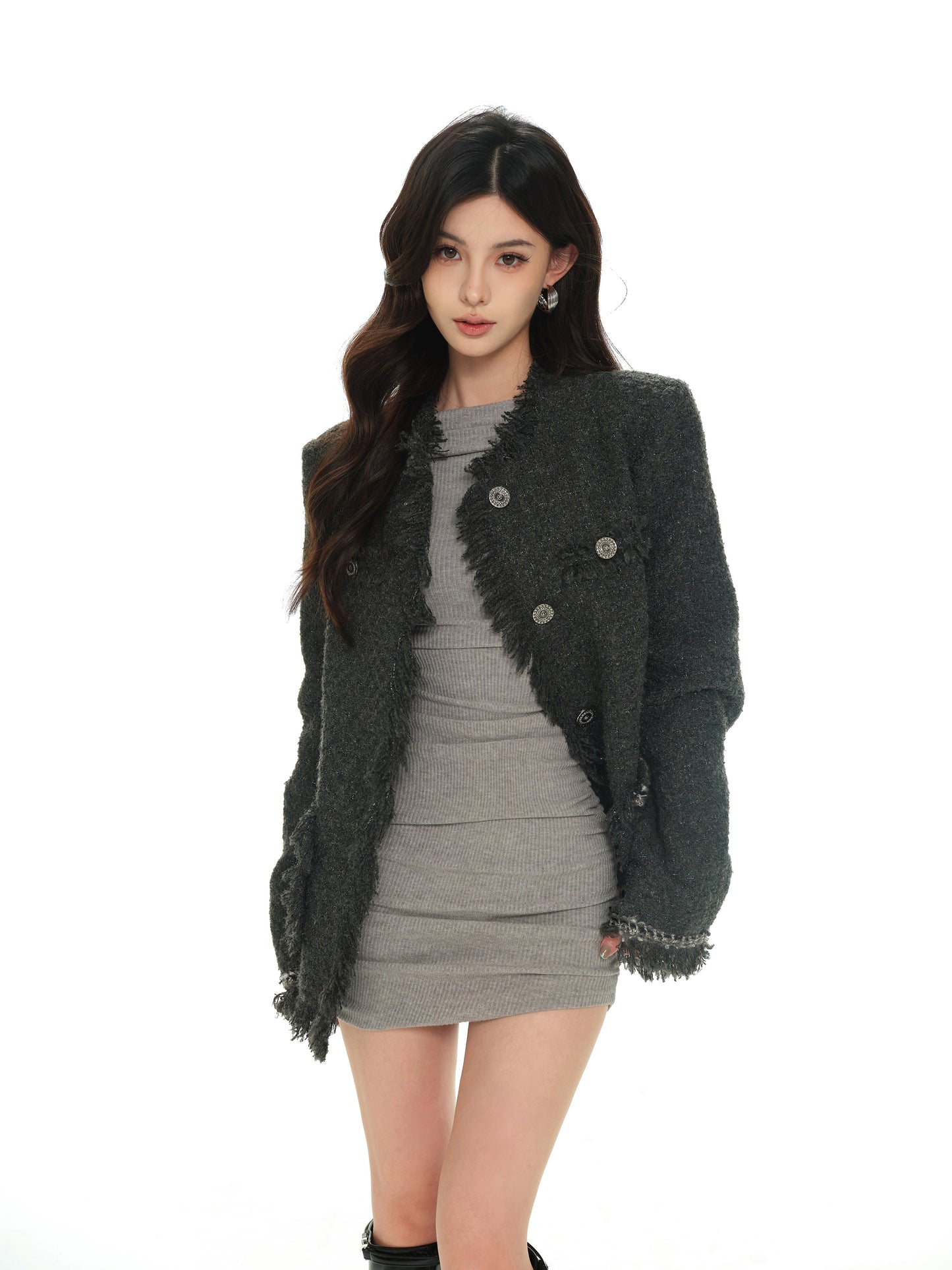 CELEBRITY STYLE TWEED JACKET