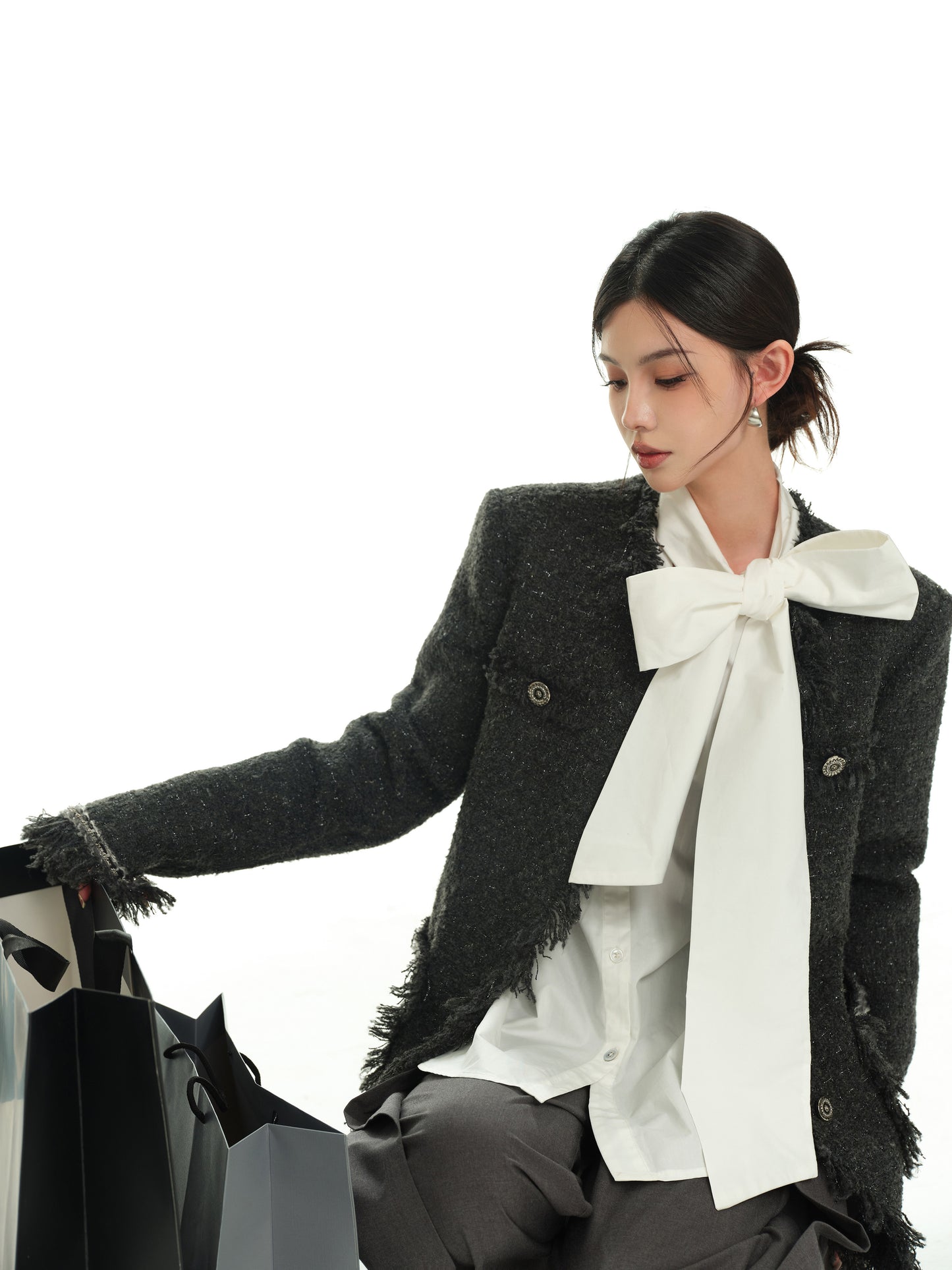 CELEBRITY STYLE TWEED JACKET