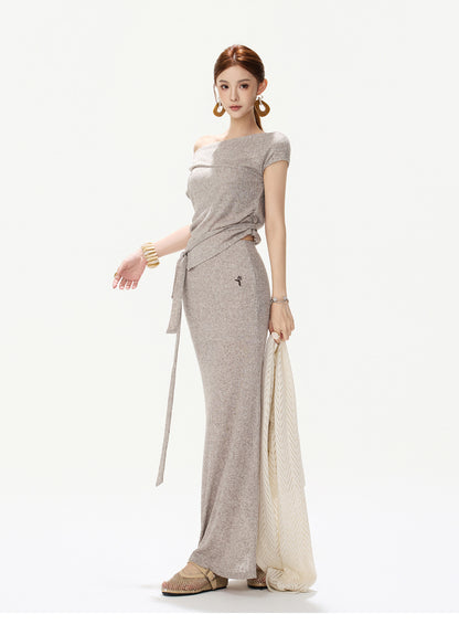 MIST SAGE DRAPED KNIT SET