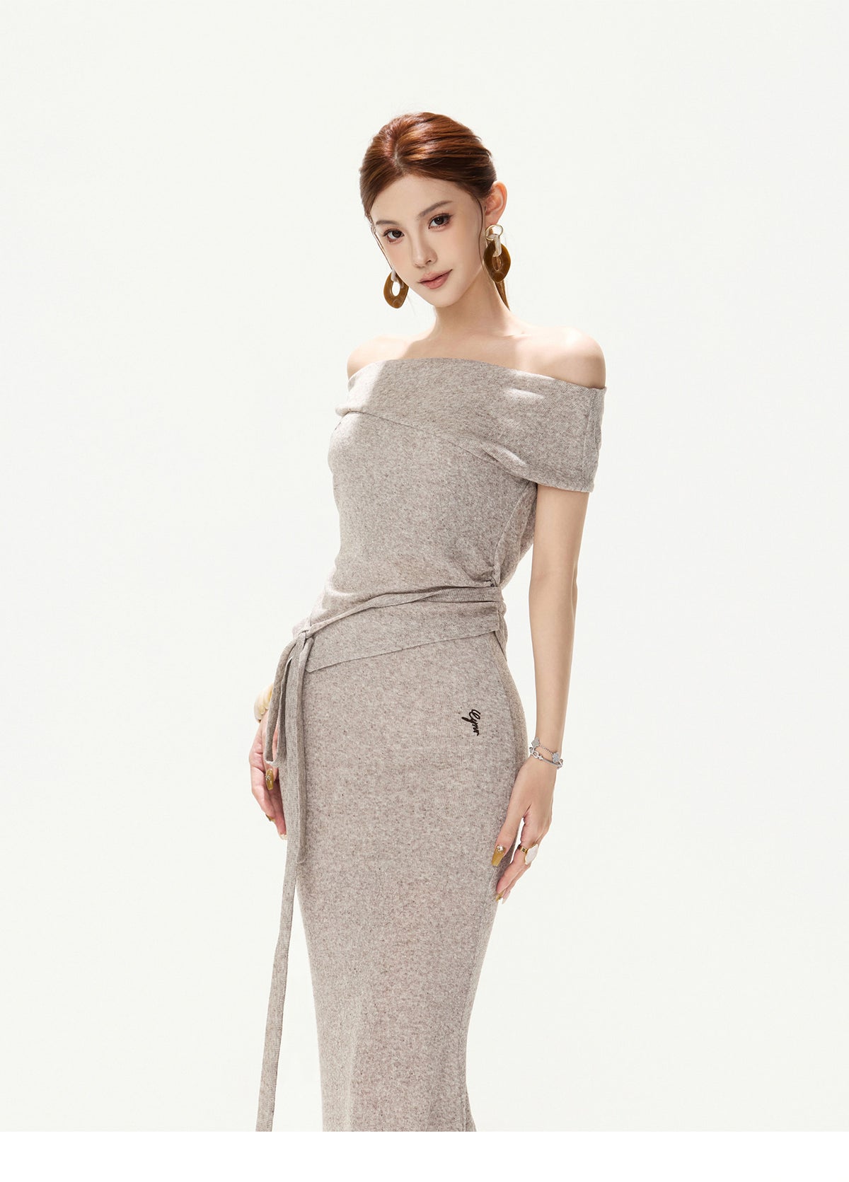 MIST SAGE DRAPED KNIT SET