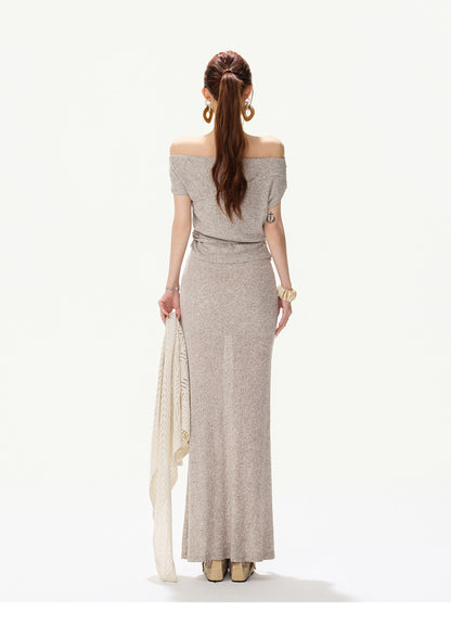 MIST SAGE DRAPED KNIT SET