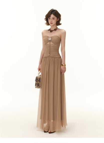 GREEK GODDESS TUBE TOP DRESS