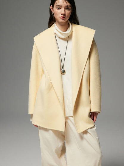 MERINO WOOL PRECISION SHORT COAT