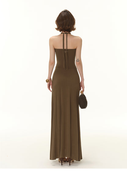 MODERN TUBE TOP HERRINGBONE WAIST DRESS