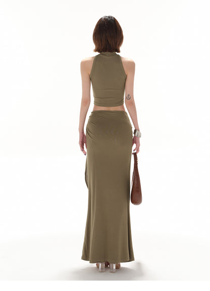 HIGH-END SLIM Y2K TWO-PIECE DRESS