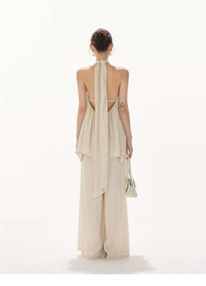 OLD MONEY STYLE ELEGANT SATIN SET UP