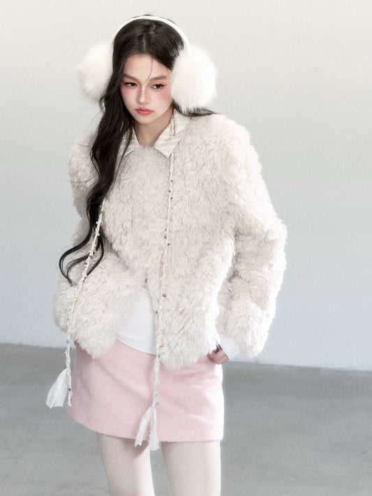LIGHT ECO-FRIENDLY FUR COAT