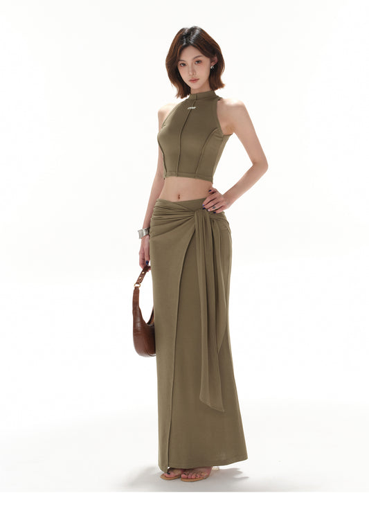HIGH-END SLIM Y2K TWO-PIECE DRESS
