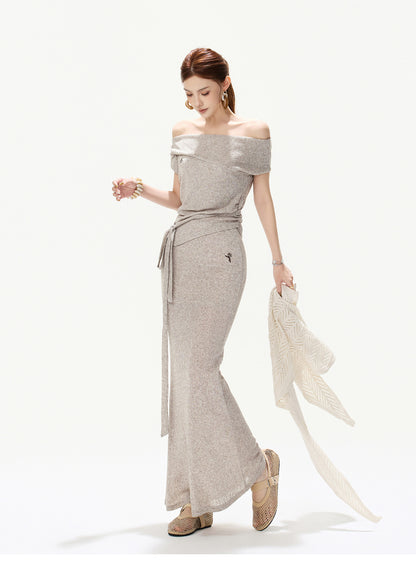 MIST SAGE DRAPED KNIT SET