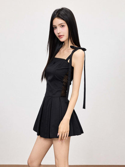 SIDE WAIST HOLLOW LITTLE BLACK DRESS