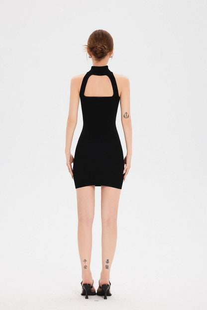 LOGO RIB BODY DRESS