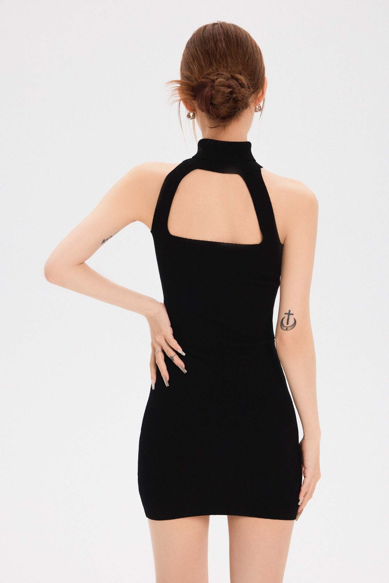 LOGO RIB BODY DRESS