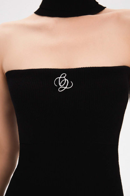 LOGO RIB BODY DRESS