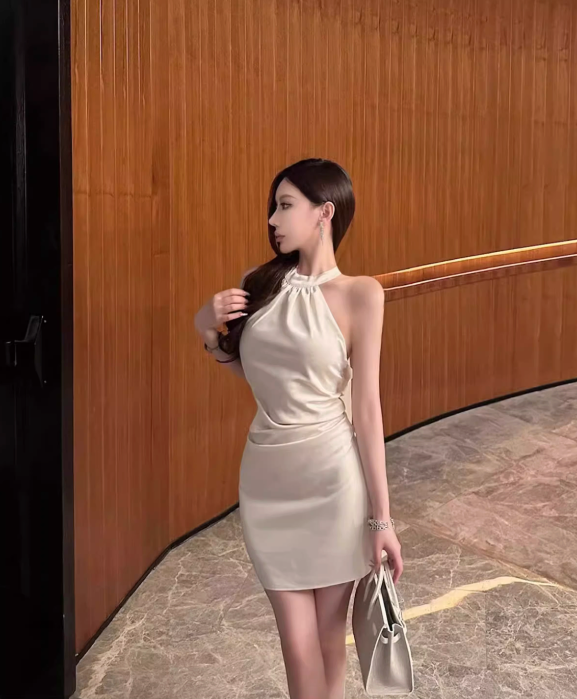 SEXY BACKLESS WAIST-HUGGING HIP DRESS