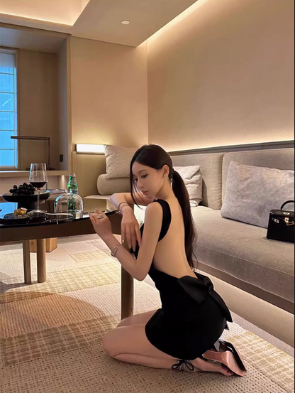 CELEBRITY STYLE SLIM WAIST HIP DRESS