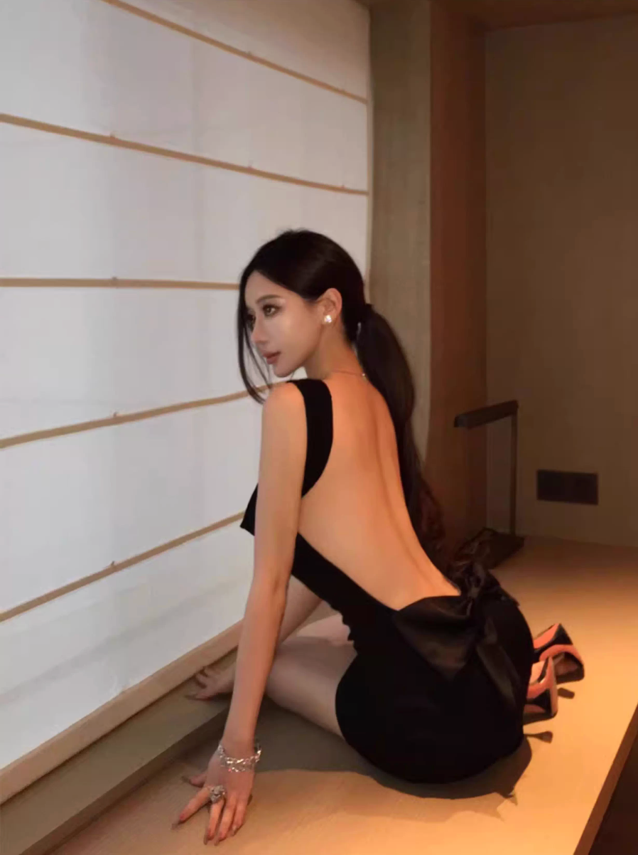 CELEBRITY STYLE SLIM WAIST HIP DRESS