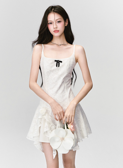 ELEGANT LACE A-LINE SLIP DRESS