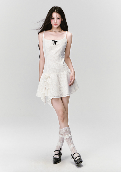 ELEGANT LACE A-LINE SLIP DRESS