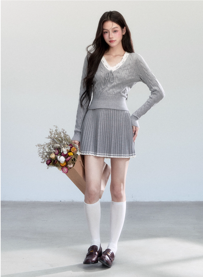 CLASSIC WAIST SWEATER DRESS SET