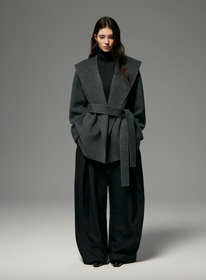 MERINO WOOL PRECISION SHORT COAT