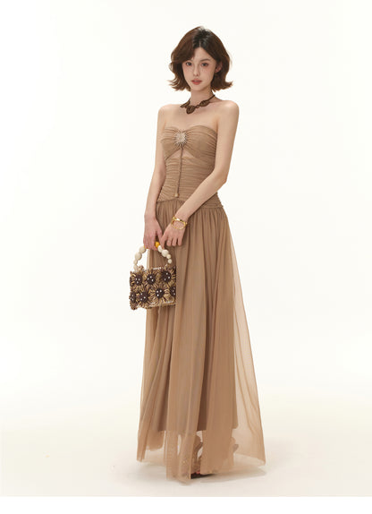 GREEK GODDESS TUBE TOP DRESS