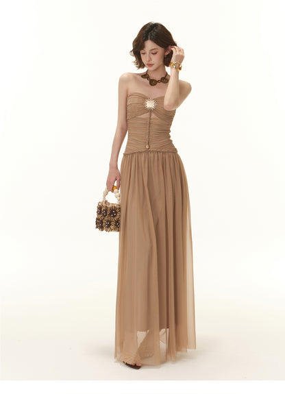 GREEK GODDESS TUBE TOP DRESS