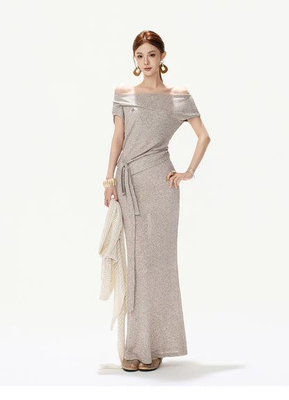 MIST SAGE DRAPED KNIT SET