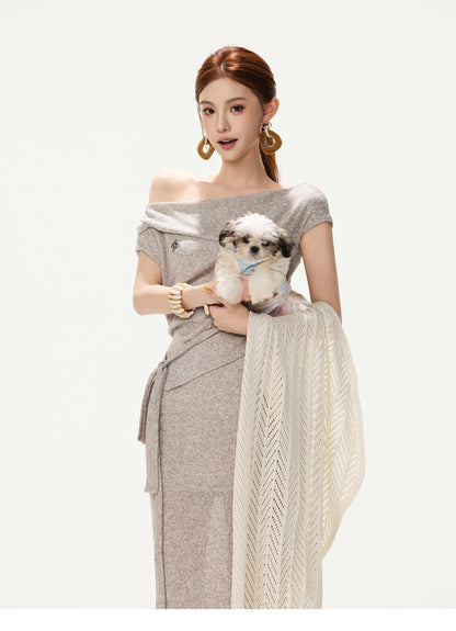 MIST SAGE DRAPED KNIT SET