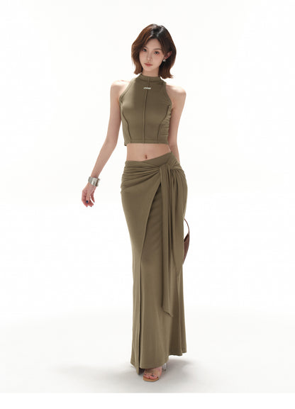 HIGH-END SLIM Y2K TWO-PIECE DRESS